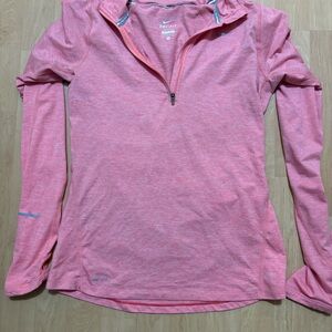 Nike Red/Pink Dri-FIT Pullover S 1/4 Zip